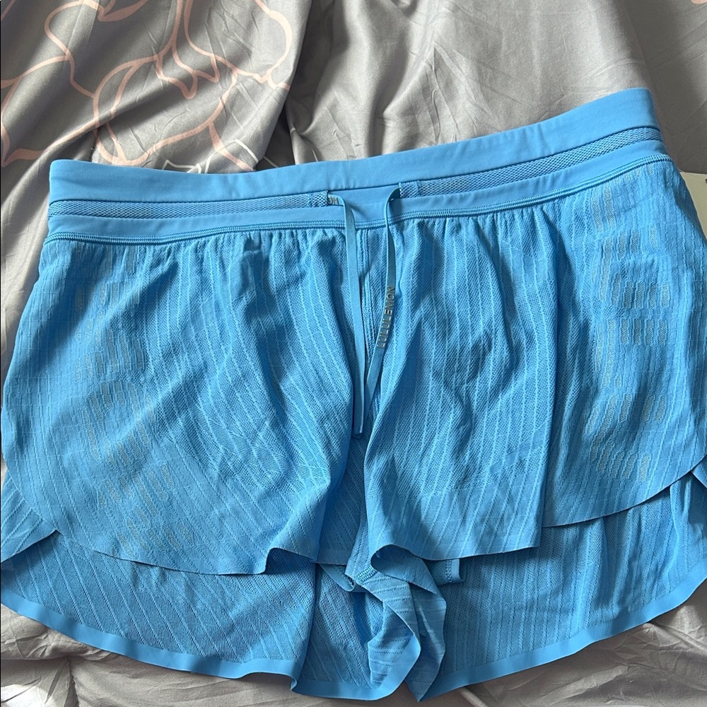 Pool PartyBlue Women's Lululemon Fast and Free Airflow MR Run 3” Athletic Shorts